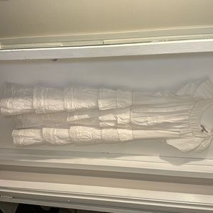 Banana republic long white dress